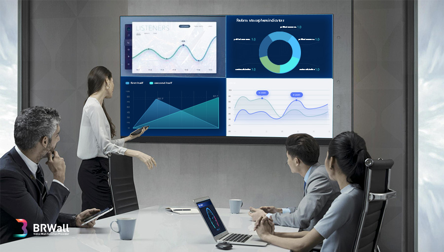 Video wall 2x2 ứng dụng trong phòng họp, hội nghị, sự kiện