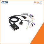 Aten CS682 2-Port USB DVI/Audio Cable KVM Switch with Remote Port Selector
