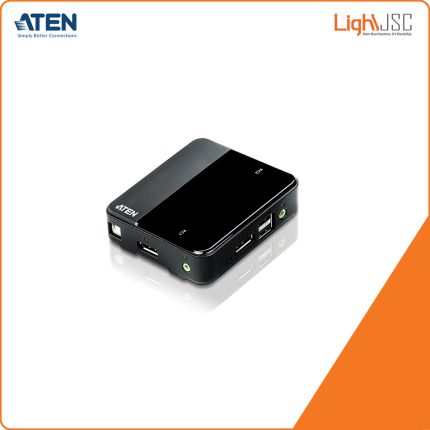 Aten CS782DP 2-Port USB DisplayPort/Audio KVM Switch (4K Supported and Cables included)