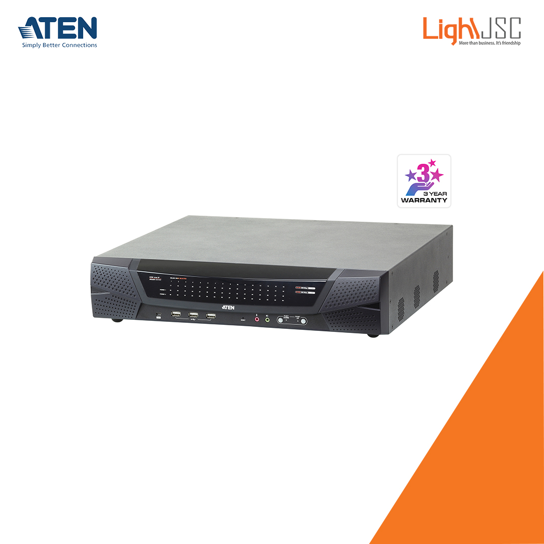 Aten KN4164V 1-Local4-Remote Access 64-Port Multi-Interface Cat 5 KVM over IP Switch Aten KN4164V 1-Local4-Remote Access 64-Port Multi-Interface Cat 5 KVM over IP Switch