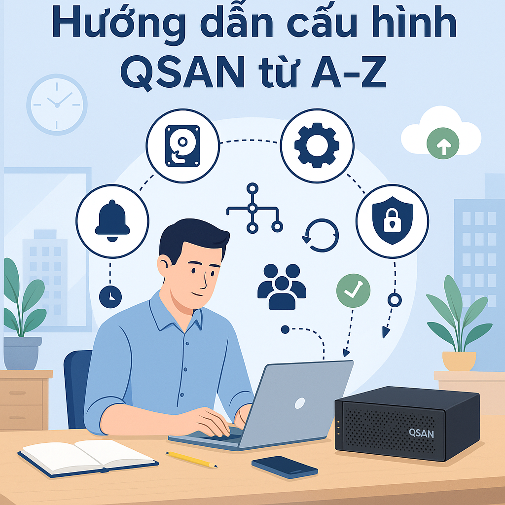 Hướng dẫn cấu hình QSAN từ A–Z