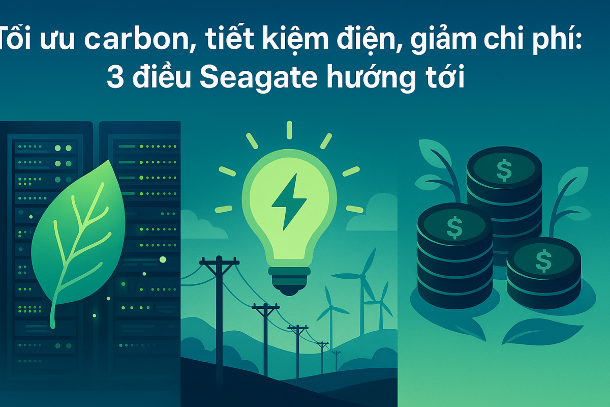 Tối ưu carbon, tiết kiệm điện, giảm chi phí: 3 điều Seagate hướng tới