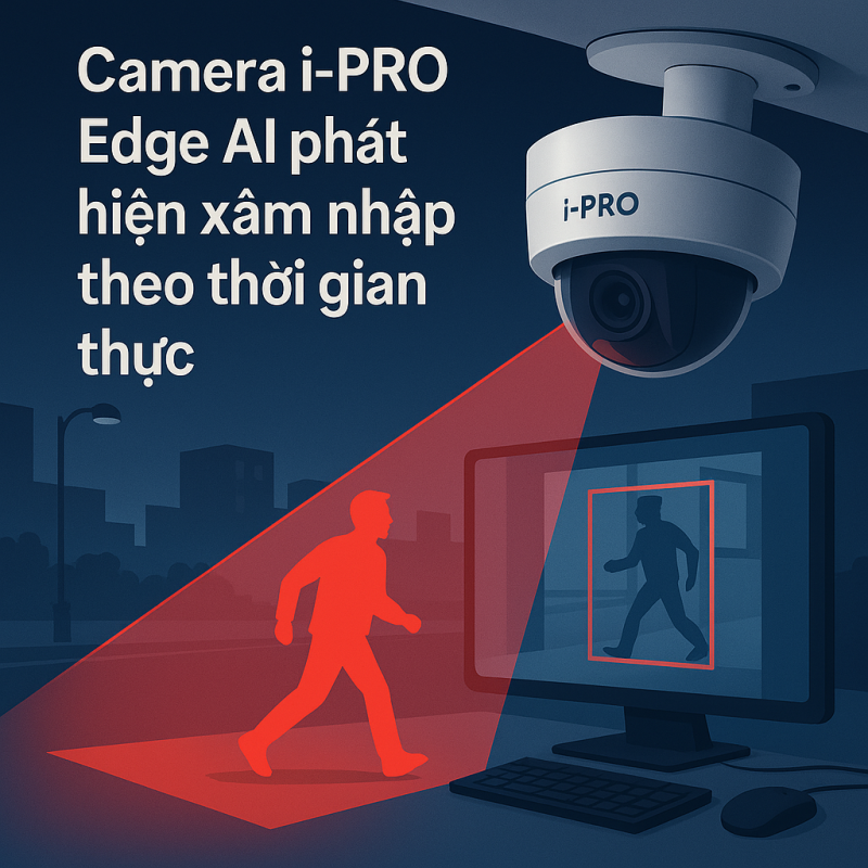 Camera i-PRO edge AI giúp phát hiện xâm nhập theo thời gian thực