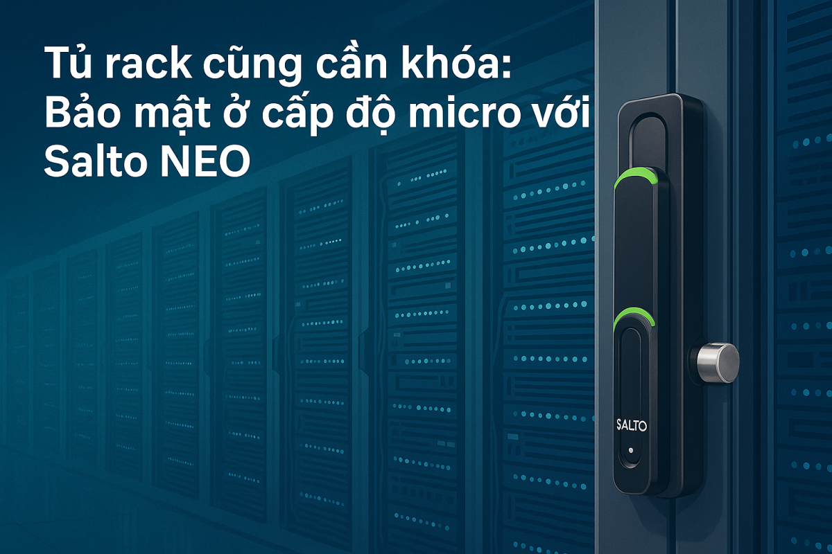 Tủ rack cũng cần khóa: Bảo mật ở cấp độ micro với Salto NEO