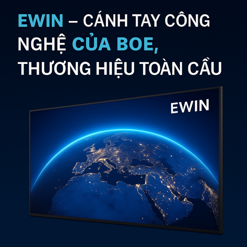 ewin- cánh tay công nghệ của BoE, thương hiệu toàn cầu