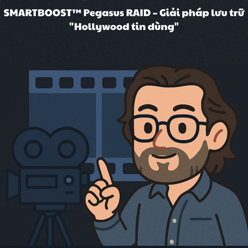SMARTBOOST™ Pegasus RAID – Giải pháp lưu trữ "Hollywood tin dùng"