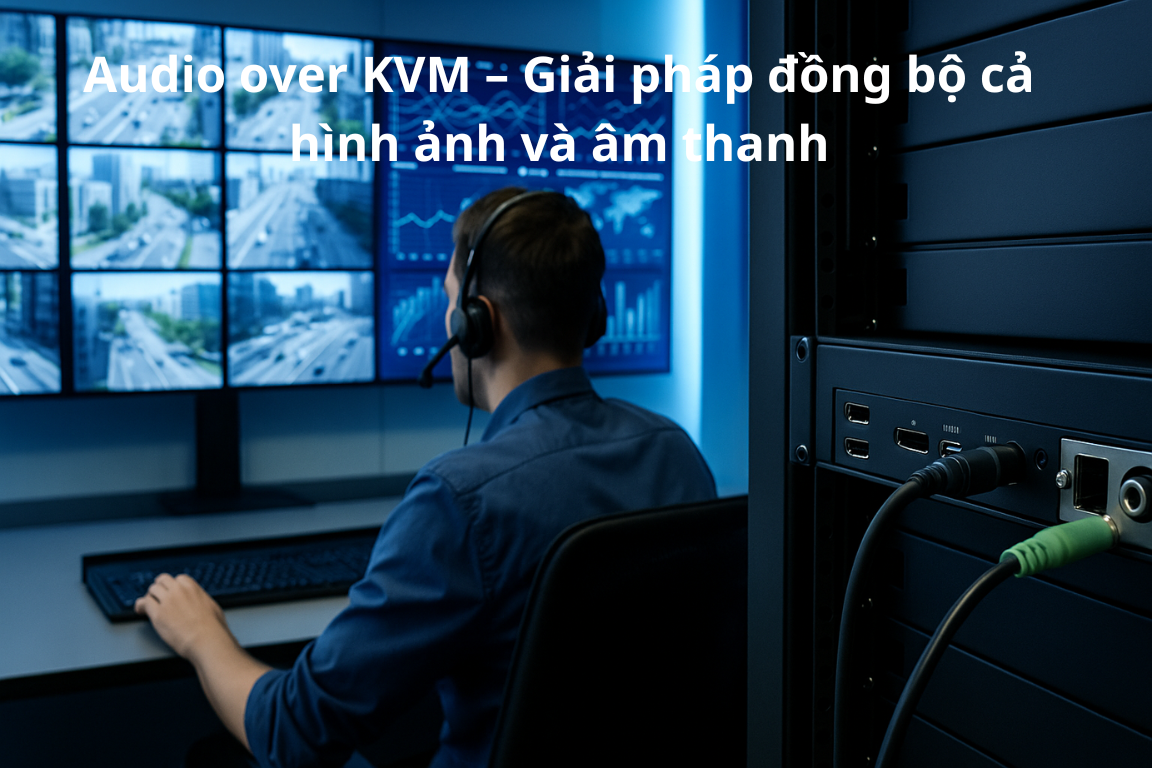 Audio over KVM – Giải pháp đồng bộ cả hình ảnh và âm thanh